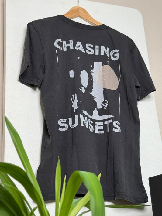 Chasing Sunsets T-Shirt - Dyed Black Rock