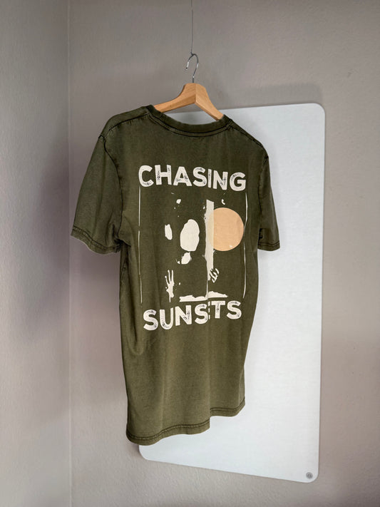 Chasing Sunsets T-Shirt - Dyed Khaki